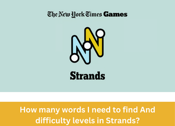 How many words I need to find And difficulty levels in Strands