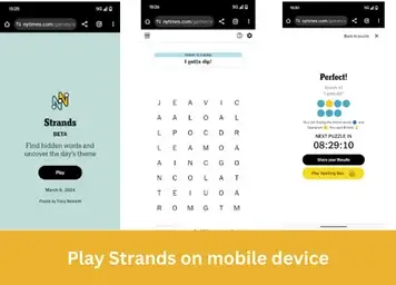 How to play Strands on mobile device | Step By Step Guide